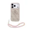 Guess PU 4G Metal Logo Strap tok iPhone 17 Pro készülékhez rózsaszín