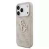 Guess PU 4G Metal Logo Strap tok iPhone 17 Pro készülékhez rózsaszín