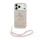 Guess PU 4G Metal Logo Strap tok iPhone 17 Pro Max készülékhez rózsaszín