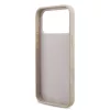 Guess PU 4G Metal Logo Strap tok iPhone 17 Pro Max készülékhez rózsaszín