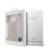 Guess PU 4G Metal Logo Strap tok iPhone 17 Pro Max készülékhez rózsaszín