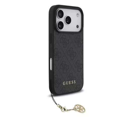 Guess 4G Charm tok iPhone 17 Pro készülékhez Tone on Tone Szürke