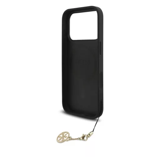 Guess 4G Charm tok iPhone 17 Pro készülékhez Tone on Tone Szürke