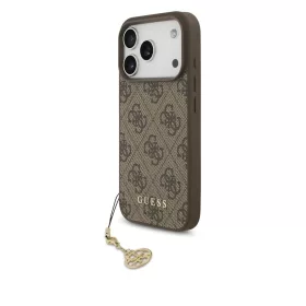   Guess 4G Charm tok iPhone 17 Pro készülékhez Tone on Tone barna