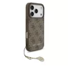 Guess 4G Charm tok iPhone 17 Pro készülékhez Tone on Tone barna