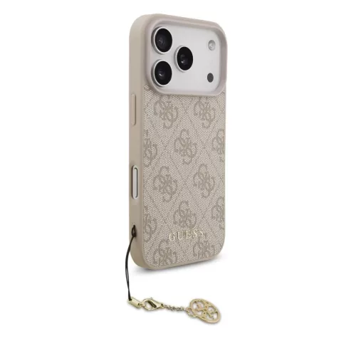 Guess 4G Charm tok az iPhone 17 Pro készülékhez Tone on Tone rózsaszín