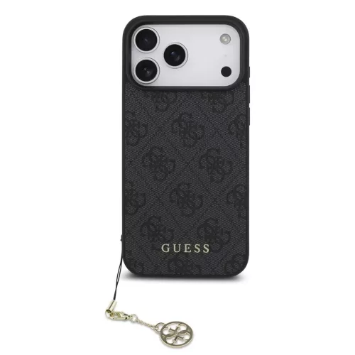 Guess 4G Charm tok iPhone 17 Pro Max készülékhez Tone on Tone szürke