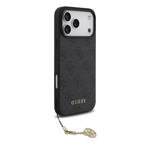 Guess 4G Charm tok iPhone 17 Pro Max készülékhez Tone on Tone szürke