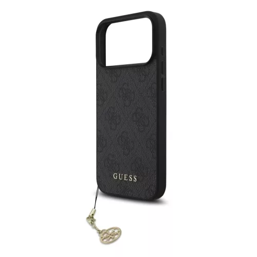 Guess 4G Charm tok iPhone 17 Pro Max készülékhez Tone on Tone szürke