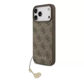   Guess 4G Charm tok iPhone 17 Pro Max készülékhez Tone on Tone barna