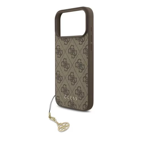 Guess 4G Charm tok iPhone 17 Pro Max készülékhez Tone on Tone barna