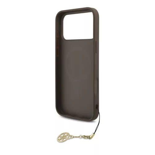 Guess 4G Charm tok iPhone 17 Pro Max készülékhez Tone on Tone barna