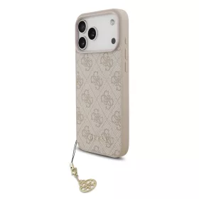   Guess 4G Charm tok iPhone 17 Pro Max készülékhez Tone on Tone rózsaszín
