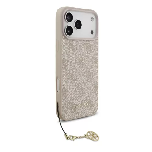 Guess 4G Charm tok iPhone 17 Pro Max készülékhez Tone on Tone rózsaszín