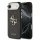Guess PU bőr 4G fém logó arany keret MagSafe tok iPhone 17 Air készülékhez fekete