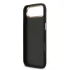Guess PU bőr 4G fém logó arany keret MagSafe tok iPhone 17 Air készülékhez fekete