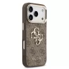 Guess PU Leather 4G Metal Logo Gold Frame MagSafe tok iPhone 17 Pro készülékhez barna