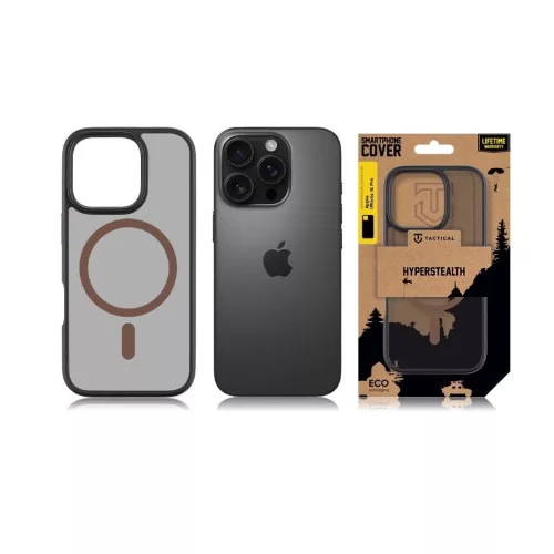 Tactical MagForce Hyperstealth 2.0 tok iPhone 16 Pro készülékhez Moucha Moose fekete