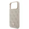 Guess PU bőr 4G Triangle Logo Gold Frame MagSafe tok iPhone 17 Pro Max készülékhez rózsaszín
