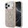Guess PU bőr 4G Metal Logo Gold Frame MagSafe tok iPhone 17 Pro készülékhez rózsaszín