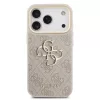 Guess PU bőr 4G Metal Logo Gold Frame MagSafe tok iPhone 17 Pro készülékhez rózsaszín