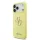 Guess Liquid Silicone 4G Metal Logo tok iPhone 17 Pro Max készülékhez sárga