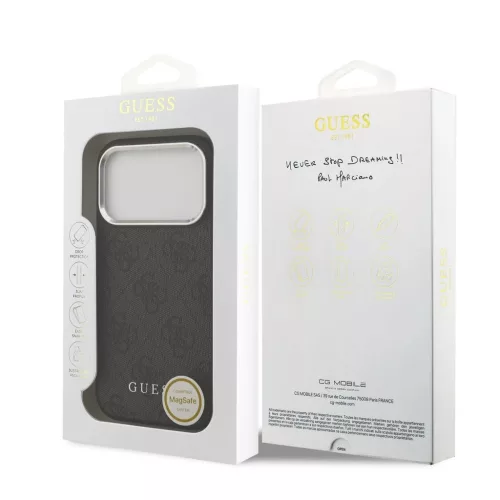 Guess 4G MagSafe tok iPhone 17 Pro készülékhez fekete
