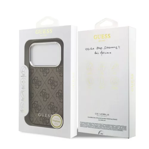 Guess 4G MagSafe tok iPhone 17 Pro készülékhez barna