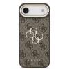 Guess PU Leather 4G Metal Logo Gold Frame MagSafe tok iPhone 17 Air készülékhez barna