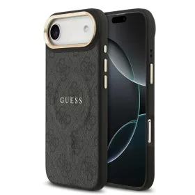   Guess PU Leather 4G Gold Frame MagSafe tok iPhone 17 Air készülékhez fekete
