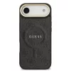 Guess PU Leather 4G Gold Frame MagSafe tok iPhone 17 Air készülékhez fekete