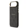Guess PU Leather 4G Gold Frame MagSafe tok iPhone 17 Air készülékhez fekete