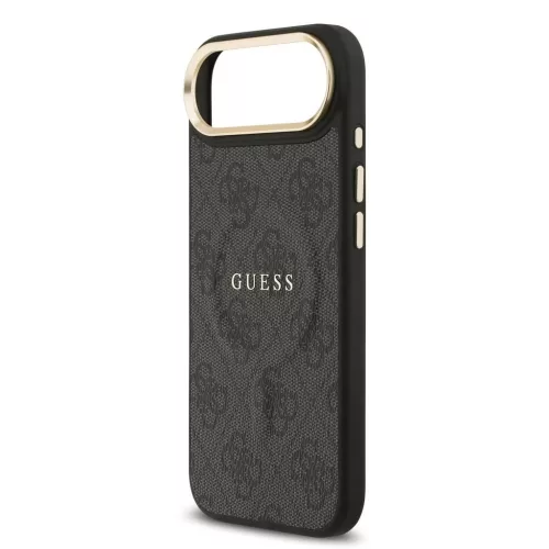 Guess PU Leather 4G Gold Frame MagSafe tok iPhone 17 Air készülékhez fekete