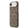 Guess PU bőr 4G Gold Frame MagSafe tok iPhone 17 Air készülékhez barna