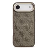 Guess PU bőr 4G Gold Frame MagSafe tok iPhone 17 Air készülékhez barna