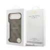 Guess PU bőr 4G Gold Frame MagSafe tok iPhone 17 Air készülékhez barna