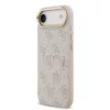 Guess PU bőr 4G Gold Frame MagSafe tok iPhone 17 Air készülékhez rózsaszín