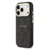 Guess PU Leather 4G Gold Frame MagSafe tok iPhone 17 Pro készülékhez fekete