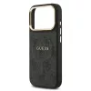 Guess PU Leather 4G Gold Frame MagSafe tok iPhone 17 Pro készülékhez fekete