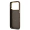 Guess PU Leather 4G Gold Frame MagSafe tok iPhone 17 Pro készülékhez barna