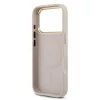 Guess PU Leather 4G Gold Frame MagSafe tok az iPhone 17 Pro készülékhez, rózsaszín