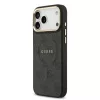 Guess PU Leather 4G Gold Frame MagSafe tok iPhone 17 Pro Max készülékhez fekete