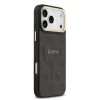 Guess PU Leather 4G Gold Frame MagSafe tok iPhone 17 Pro Max készülékhez fekete