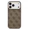 Guess PU Leather 4G Gold Frame MagSafe tok iPhone 17 Pro Max készülékhez barna