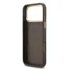 Guess PU Leather 4G Gold Frame MagSafe tok iPhone 17 Pro Max készülékhez barna