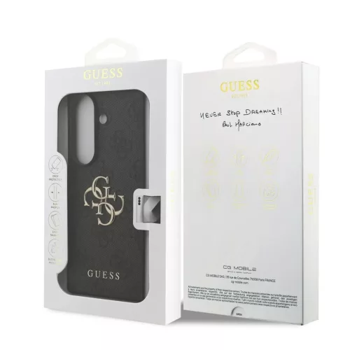 Guess PU 4G Metal Logo tok Samsung Galaxy Z Fold 7 készülékhez szürke