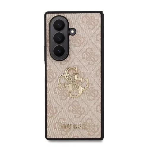 Guess PU 4G Metal Logo tok Samsung Galaxy Z Fold 7 készülékhez rózsaszín