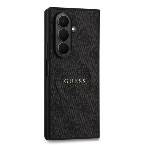 Guess PU Leather 4G Colored Ring Magnetic tok Samsung Galaxy Z Fold 7 készülékhez fekete