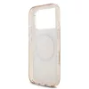 Guess IML Flowers Allover Strap MagSafe tok iPhone 17 Pro készülékhez rózsaszín
