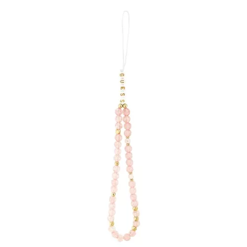 Guess IML Flowers Allover Strap MagSafe tok iPhone 17 Pro készülékhez rózsaszín